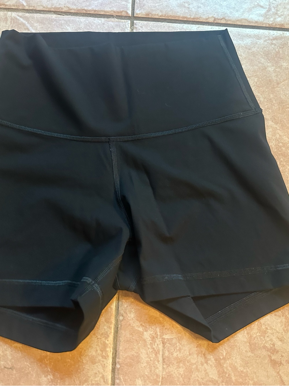 Everlane Black High-Rise Bike Shorts